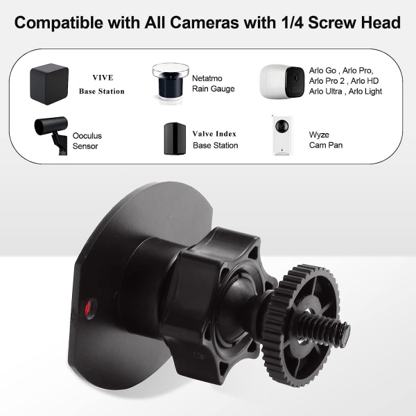 File:Wall Mount 1-4 Screw Mini Tripod Stand Holder for Valve Index-HTC Vive-Vive PRO Base Station-Equipped with Strong Double- Sided Adhesive and Screw Set-Drill or Adhensive at Your Own Choice image6.jpg
