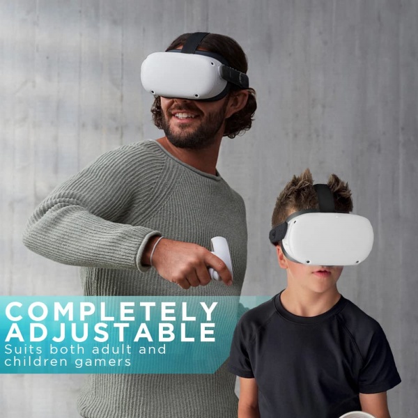File:Group Vertical Adjustable VR Head Strap for Meta Quest 2 - Comfortable, Padded, Ergonomic Design - Black image5.jpg