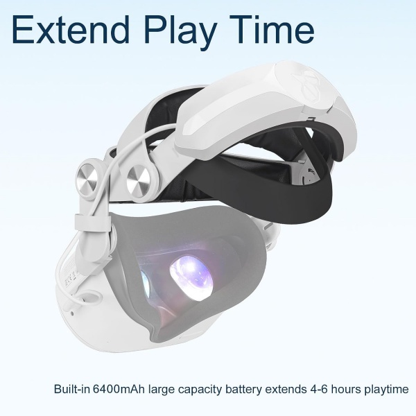 File:8VR Meta Quest 2 Head Strap with Built-in Battery, Adjustable Comfort Design, Fast Charging, Extended Playtime VR Accessory image2.jpg
