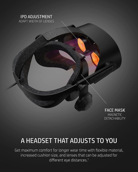 File:HP Reverb G2 VR Gaming Headset with Controller, 2160x2160 LCD Panels, 4 Cameras, Compatible with SteamVR & Windows Mixed Reality image3.jpg