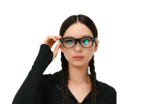 RayNeo X3 Pro worn by a model.