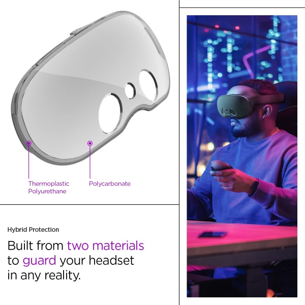 File:Spigen Ultra Hybrid Pro Lens Cover for Meta Quest Pro VR - Dust and Scratch Resistant - Crystal Clear image7.jpg