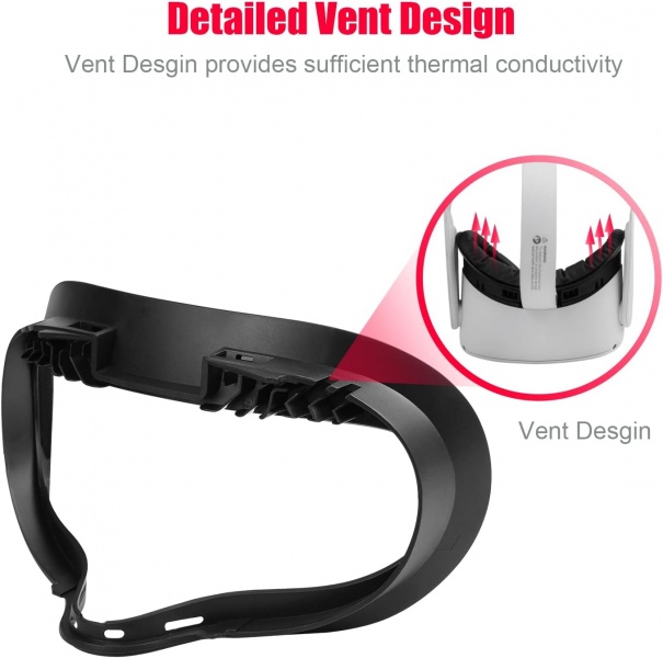 File:TechKen Upgraded Quest 2 Face Cushion Pad with Foam Replacement and Lens Protector, Sweatproof and Air-Circulation Design image4.jpg