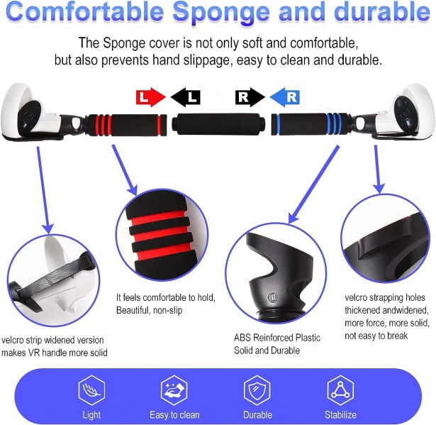 File:VR Beat Saber Long Stick Handles and Dual Handles Extension Grips Accessories for Meta-Meta Quest 2 Playing BeatSaber Games and VR Game image4.jpg