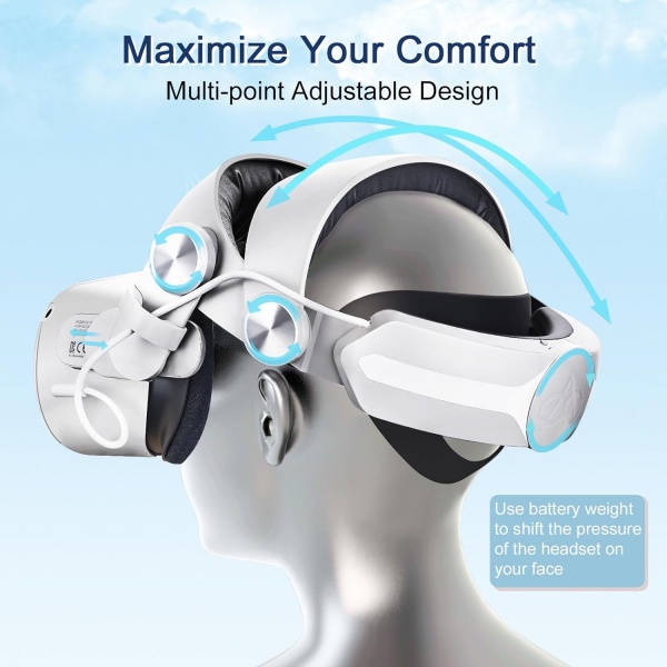 File:8VR Adjustable Head Strap with 6400mAh Battery for Meta Quest 2 - Enhanced Comfort, Extended Playtime, Fast Charging, Easy Installation image3.jpg