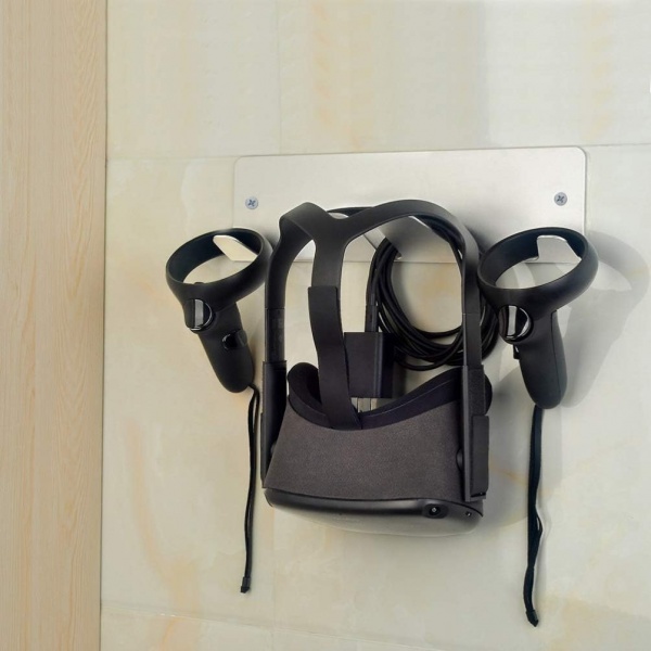 File:Allkpoper VR Wall Mount Stand Hook for Meta Quest 2 - Metal VR Headset Hook Storage Rack Holder Compatible for Valve Index-Oculus Rift S-HP Reverb G2 image2.jpg