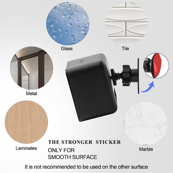 File:Wall Mount 1-4 Screw Mini Tripod Stand Holder for Valve Index-HTC Vive-Vive PRO Base Station-Equipped with Strong Double- Sided Adhesive and Screw Set-Drill or Adhensive at Your Own Choice image7.jpg